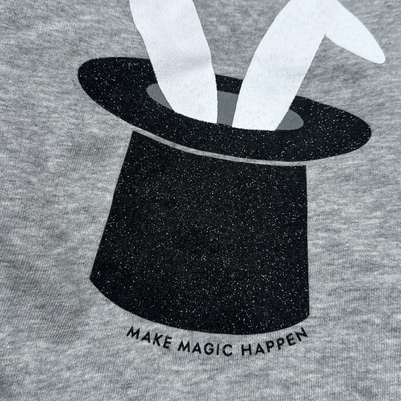 Kate Spade Broome Street Make Magic Happen Bunny Hat Sweatshirt Womens Small - Picture 3 of 10
